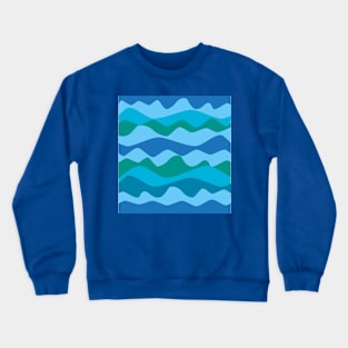 Ocean Waves Crewneck Sweatshirt